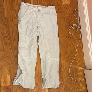 Banana Republic Light Blue Linen Pants. Size 0. Never worn!